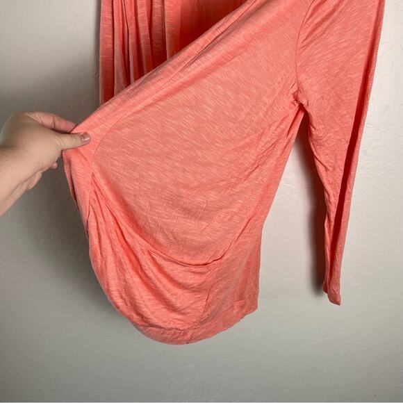 Torrid Coral Curved Cardigan Slub Cocoon Cardigan Open Front Sweater 2X NWT - Picture 6 of 14